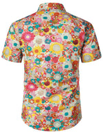 Bundle Of 3 | Men's Floral Summer Cotton Breathable Flower Short Sleeve Hawaiian Shirts