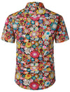 Bundle Of 3 | Men's Floral Summer Cotton Breathable Flower Short Sleeve Hawaiian Shirts
