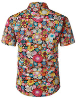 Bundle Of 3 | Men's Floral Summer Cotton Breathable Flower Short Sleeve Hawaiian Shirts