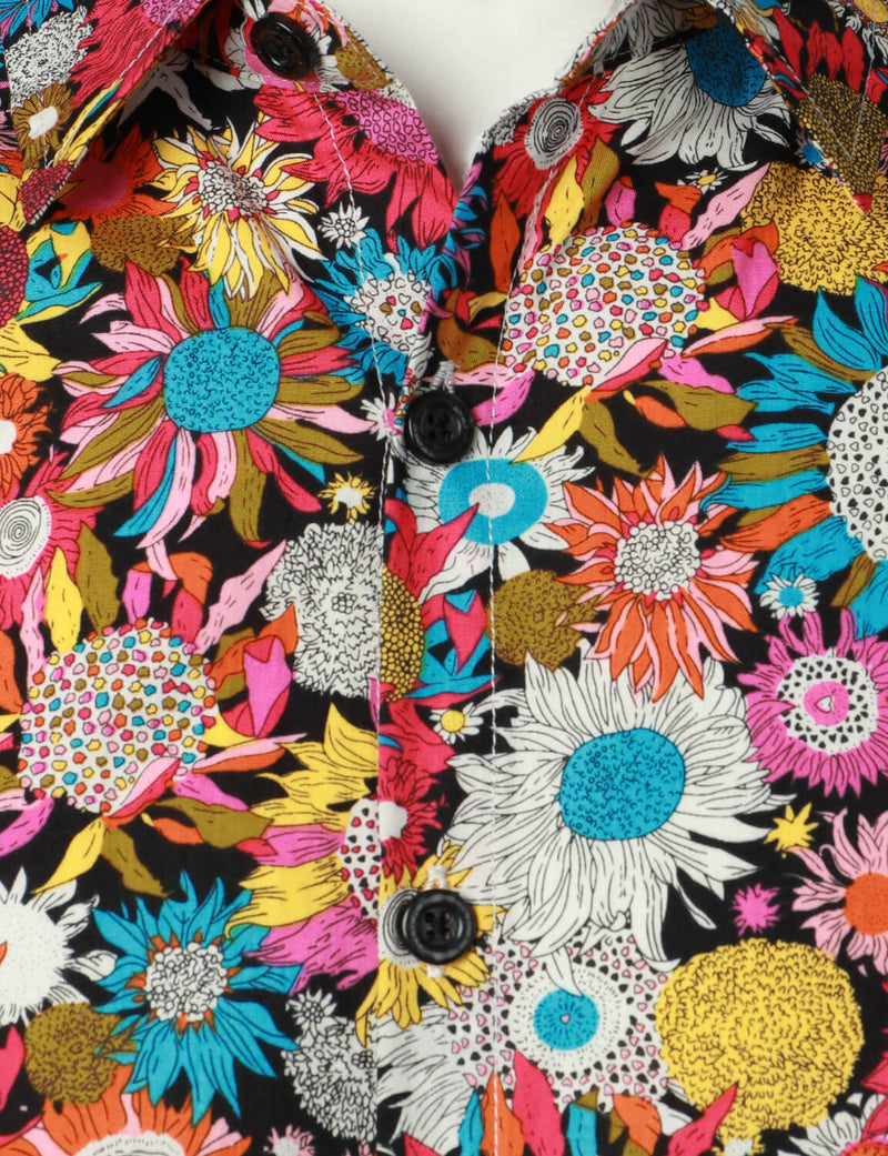 Bundle Of 3 | Men's Floral Summer Cotton Breathable Flower Short Sleeve Hawaiian Shirts