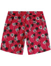 Men's Red Palm Tree Summer Casual Hawaiian Beach Matching Shirt and Shorts Set