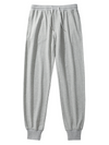 Men's 100% Cotton Casual Solid Color Basic Sports Pants Joggers Trousers