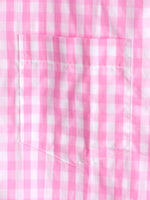 Bundle Of 2 | Men's Casual Solid Color Plaid Cotton Pocket Shirts