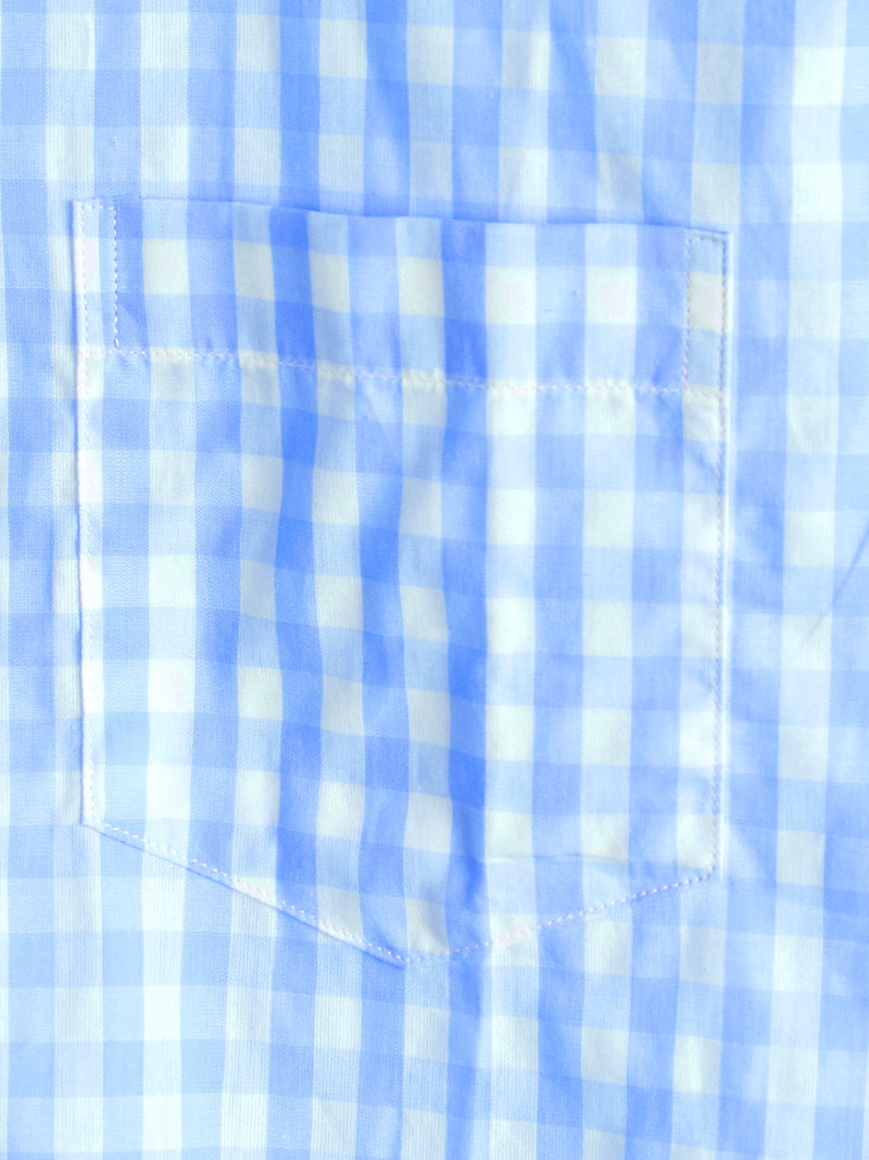 Bundle Of 2 | Men's Casual Solid Color Plaid Cotton Pocket Shirts