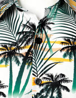 Men's Cotton Beach Summer Hawaiian Holiday Tropical Button Up Short Sleeve Shirt