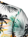 Men's Cotton Beach Summer Hawaiian Holiday Tropical Button Up Short Sleeve Shirt