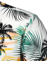 Men's Cotton Beach Summer Hawaiian Holiday Tropical Button Up Short Sleeve Shirt