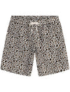 Men's Leopard Print Summer Casual Hawaiian Beach Matching Shirt and Shorts Set