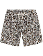 Men's Leopard Print Summer Casual Hawaiian Beach Matching Shirt and Shorts Set