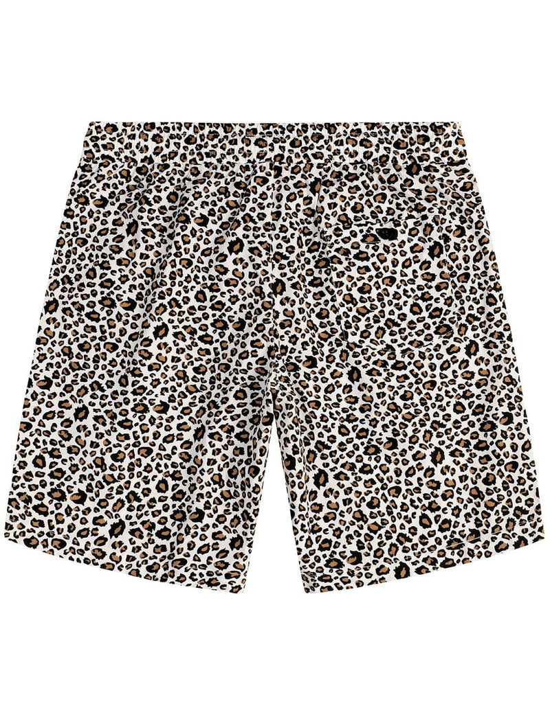 Men's Leopard Print Summer Casual Hawaiian Beach Matching Shirt and Shorts Set