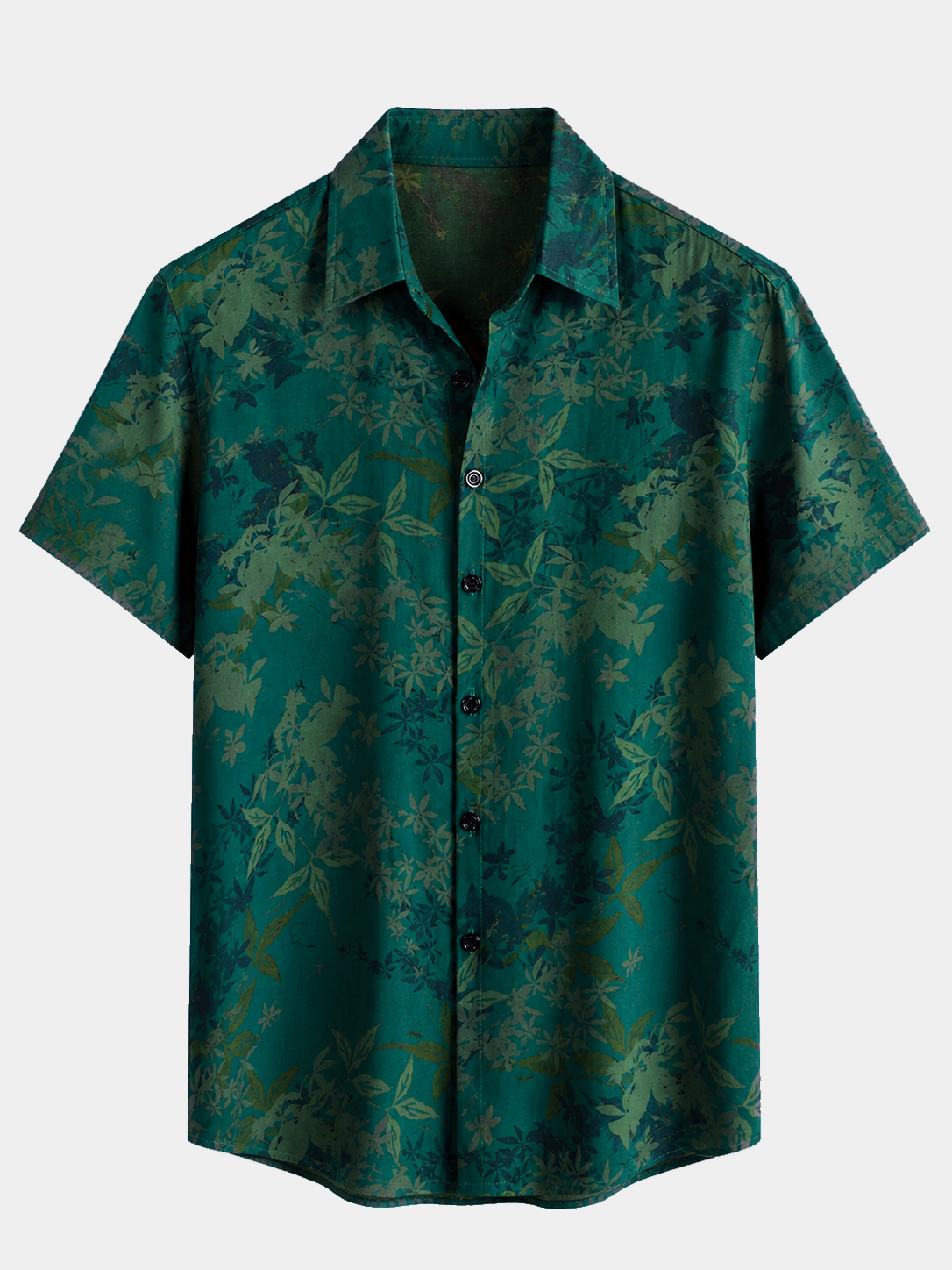 Men's Vintage Floral Breathable Vacation Short Sleeve Shirt