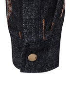 Men's Sequins Shine Double Pocket Party Long Sleeve Shirt Jacket