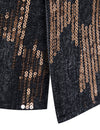 Men's Sequins Shine Double Pocket Party Long Sleeve Shirt Jacket