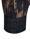 Men's Sequins Shine Double Pocket Party Long Sleeve Shirt Jacket