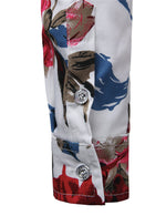 Men's Floral Cotton Long Sleeve Shirt