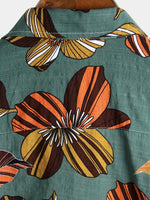 Men's Floral Cotton Tropical Hawaiian Summer Shirt