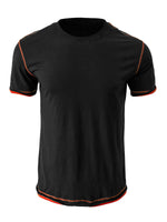 Men's Cotton Solid Color Round Neck Regular Fit Short Sleeve T-Shirt