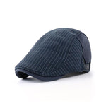 Men's Striped Stitching Casual All-match Cap