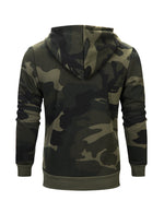 Men's Camo Long Sleeve Pullover Hoodie Fall Winter Sweatshirts