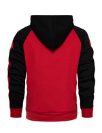 Men's Color Block Long Sleeve Casual Fall Winter Full-Zip Hoodie Zip Sweatshirt