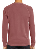 Men's  Solid Color Henry Collar Long Sleeve Casual T-Shirt