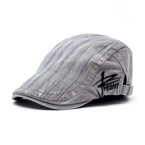 Men's Cotton Outdoor Casual Striped Cap