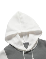 Men's Color Block Long Sleeve Outdoor Pullover Hoodie Sweatshirts