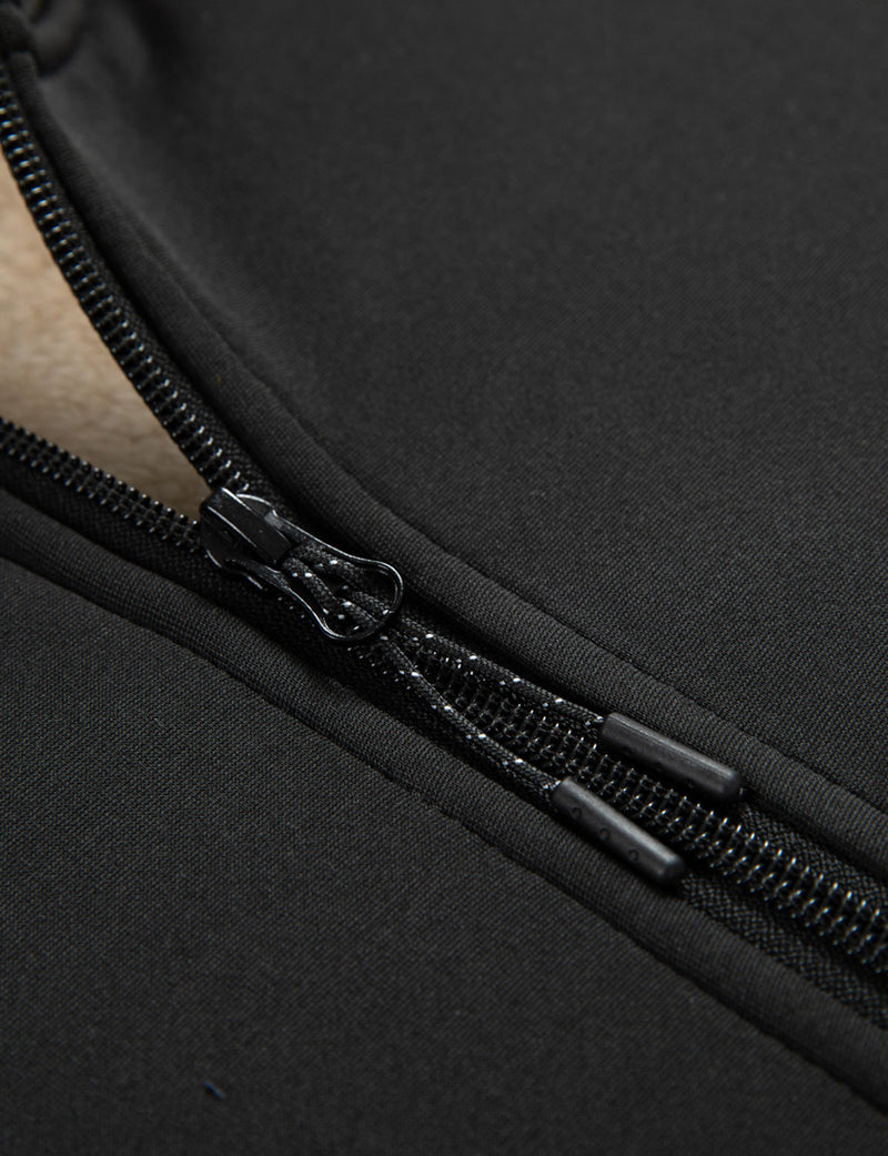 Men's Casual Long Sleeve Full-Zip Hoodie Fleece Sweatshirt