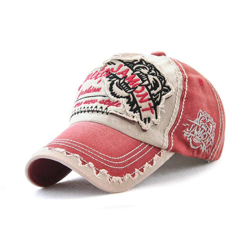 Men's Fashion Tiger Head Embroidery Baseball Cap