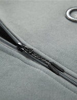 Men's Casual Color Block Long Sleeve Full-Zip Hoodie Zip Sweatshirt