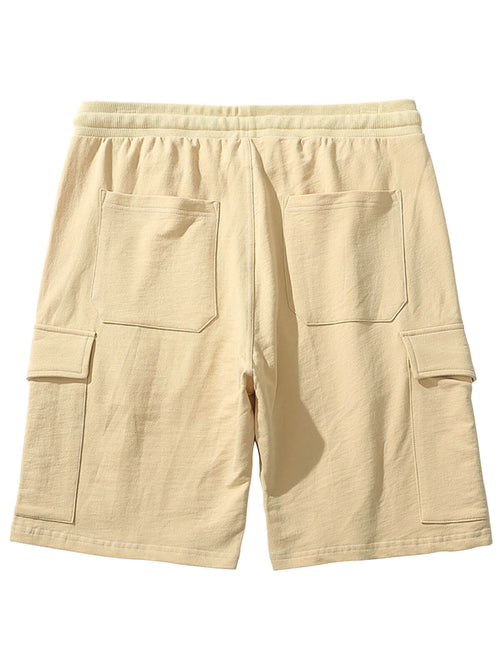 Men's Cotton Pocket Leisure Beach Cargo Sweatpant Sports Shorts