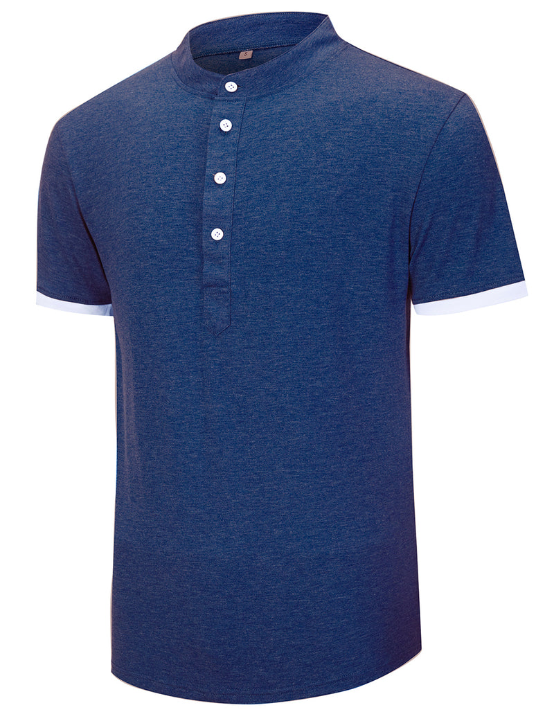 Men's Casual Solid Color Short Sleeve T-shirt