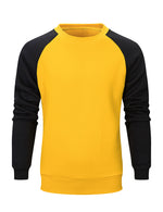 Men's Casual Color Block Round Long Sleeve Sweatshirt