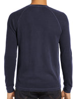 Men's  Solid Color Henry Collar Long Sleeve Casual T-Shirt