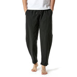 Men's Cotton Loose Casual Lightweight Elastic Waist Pants