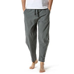 Men's Cotton Loose Casual Lightweight Elastic Waist Pants
