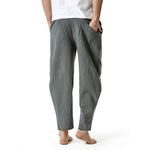 Men's Cotton Loose Casual Lightweight Elastic Waist Pants
