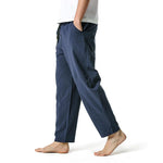 Men's Cotton Loose Casual Lightweight Elastic Waist Pants
