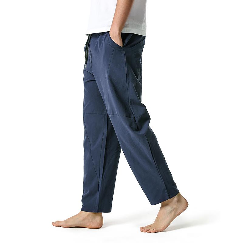 Men's Cotton Loose Casual Lightweight Elastic Waist Pants