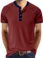 Men's Solid Color Summer Casual Short Sleeve T-Shirt