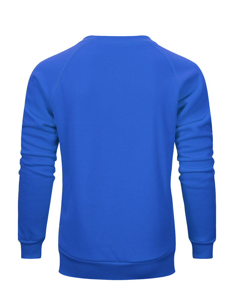Men's Casual Classic Solid Long Sleeve Fall Winter Sweatshirt
