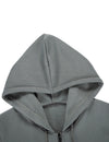 Men's Casual Color Block Long Sleeve Full-Zip Hoodie Zip Sweatshirt