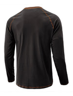 Men's Henry Collar Casual  Solid Color Long Sleeve T-Shirt