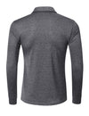 Men's Casual Solid Color Long Sleeve Polo Shirt