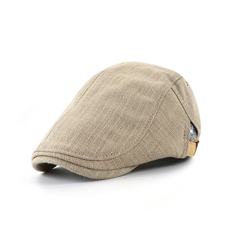 Men's Striped Stitching Casual All-match Cap
