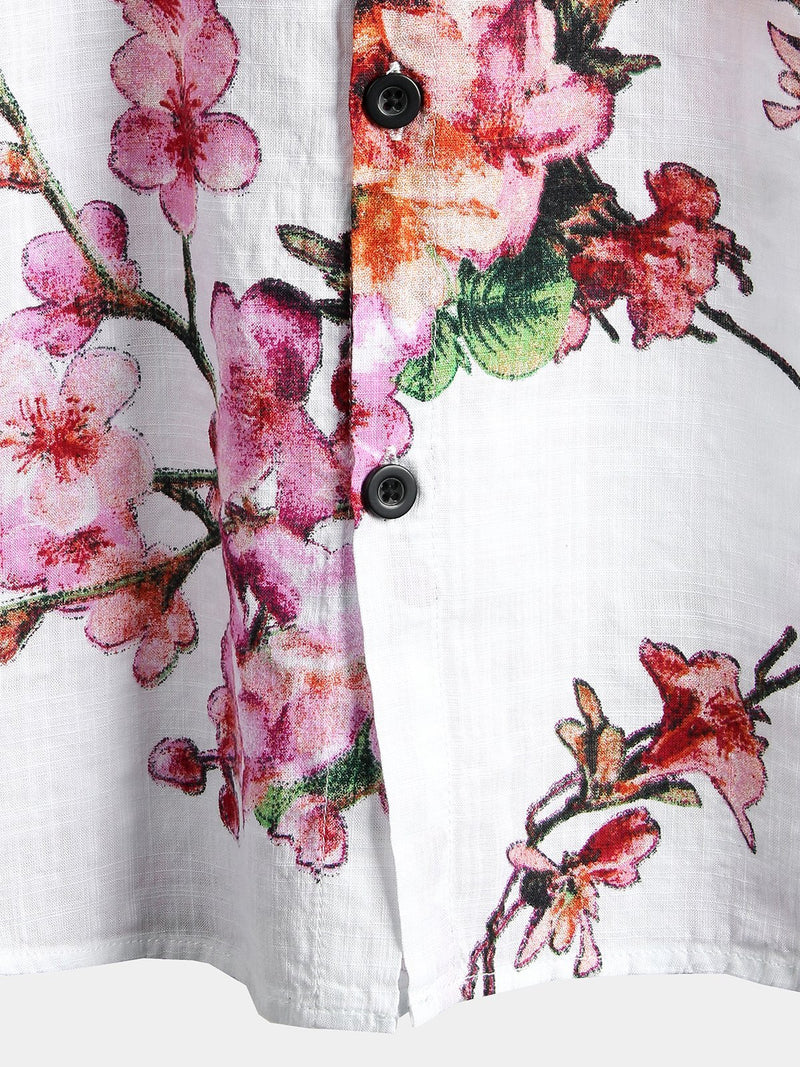 Bundle Of 2 | Men's Floral & Vintage Cotton Tropical Hawaiian Shirt