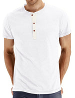 Men's Casual Solid Color Short Sleeve T-shirt