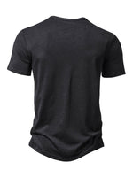 Men's Solid Color Casual Short Sleeve T-Shirt
