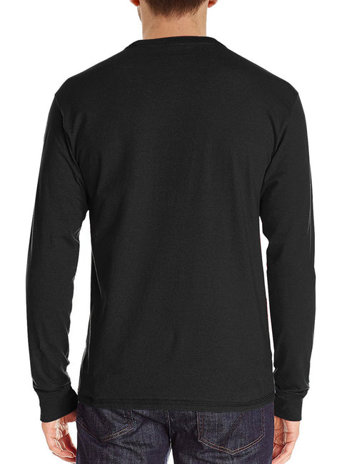 Men's Casual Solid Color Long Sleeve T-shirt