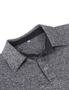 Men's Casual Solid Color Long Sleeve Polo Shirt